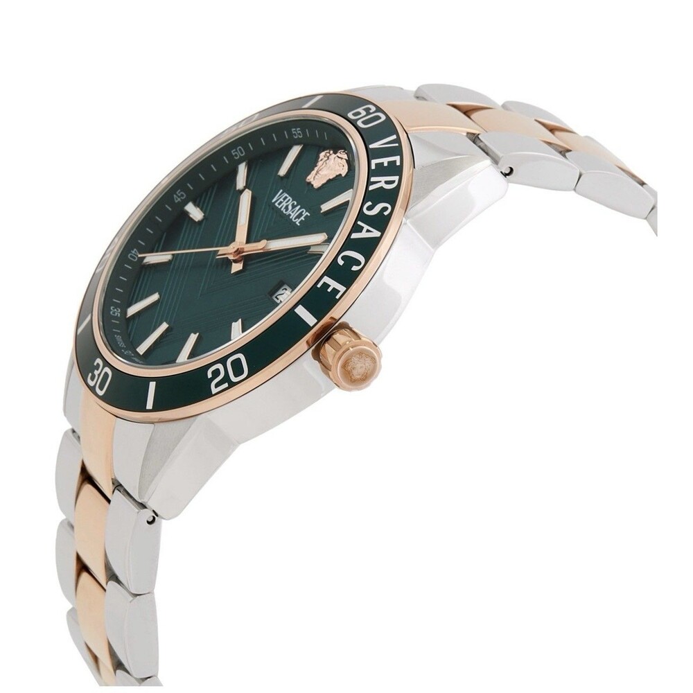 Versace Greca Urban Quartz Green Dial Men's Watch VEYCA0624 NIB w/Box & papers - Picture 2 of 4